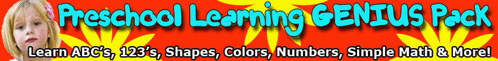 Preschool Learning Genius Pack --Learn ABCs, 123s, Shapes, Colors and more!